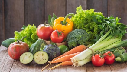 vegetables and fruits fresh organic vegetables on table healthy vegetarian food