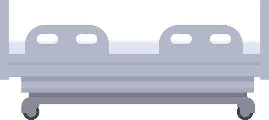 Covid hospital bed icon cartoon vector. Doctor care. Man clinic