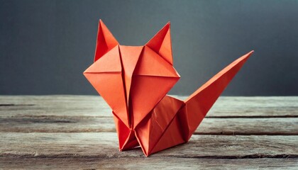 origami red cat