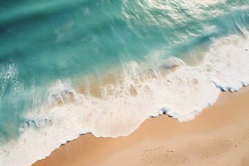 Sea and beach top view