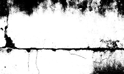Grunge texture white and gray background. Texture of grunge cracks, scratches, dust old wall vector background.