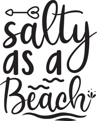salty as a beach