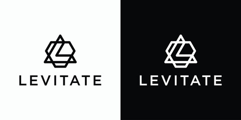Abstract letter L initial line vector logo design. - obrazy, fototapety, plakaty