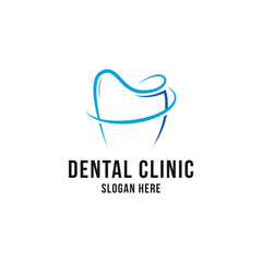 Dental clinic medical logo design concept idea
