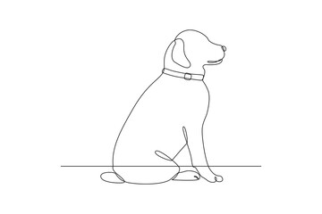 Continuous one line drawing Urban Pet concept. Doodle vector illustration.