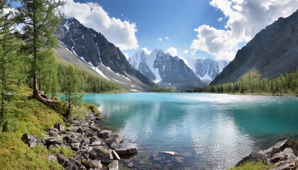 kidelu lake in altai mountains siberia russia f