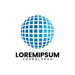 Vector abstract design technology global