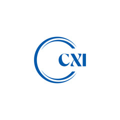  CXI logo. CXI set , C X I design. White CXI letter. CXI, C X I letter logo design. Initial letter CXI letter logo set, linked circle uppercase monogram logo. C X I letter logo vector design.