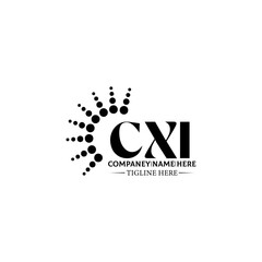  CXI logo. CXI set , C X I design. White CXI letter. CXI, C X I letter logo design. Initial letter CXI letter logo set, linked circle uppercase monogram logo. C X I letter logo vector design.