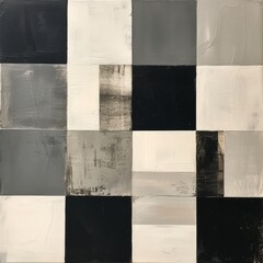 Black and White Checkered Wallpaper With Checkerboard Design