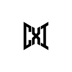  CXI logo. CXI set , C X I design. White CXI letter. CXI, C X I letter logo design. Initial letter CXI letter logo set, linked circle uppercase monogram logo. C X I letter logo vector design.