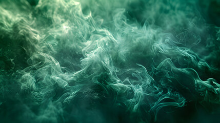 Fototapeta na wymiar abstract background with green smoke