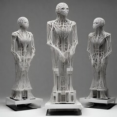 3D printing technology creating intricate and detailed objects