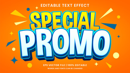Special sale promo 3d editable text effect