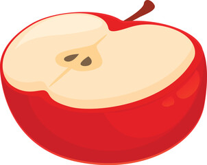 Nutrition fruit icon cartoon vector. Eco apple nutrition. Organic section