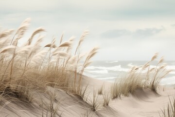  monochromatic beachscape with soft beige