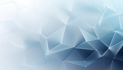 Blue and White Abstract Background With Triangles - obrazy, fototapety, plakaty