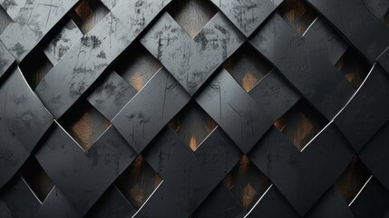 abstract metal geometric pattern background - obrazy, fototapety, plakaty