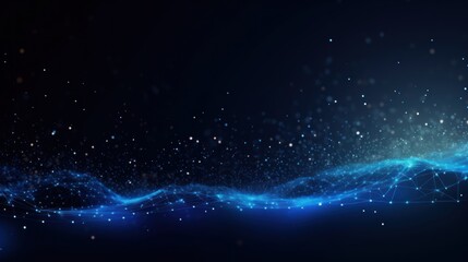 Technology Particle Storm Abstract Background