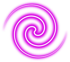 Glowing Purple Spiral Neon