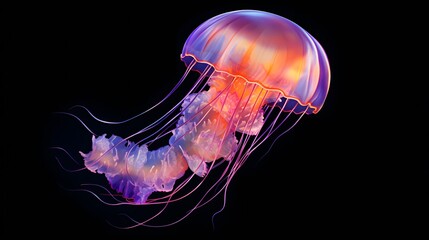 Jellyfish isolated on transparent background