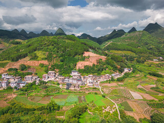 Landscape of yangshuo guilin china