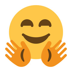 Hugging face emoji icon set