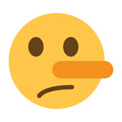 Lying face emoji icon