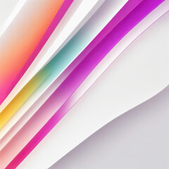 Obraz premium Abstract White and Colorful gradient 3D bar line background