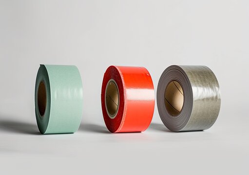Explore the versatility of duct tape with an isolated roll