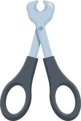 Clippers cutter icon cartoon vector. Nail object art. Feline metal canine