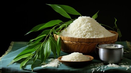 Fototapeta na wymiar rice in bowl
