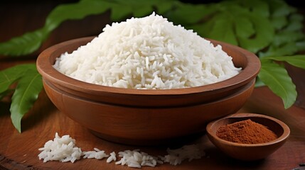 Obraz na płótnie Canvas rice in bowl