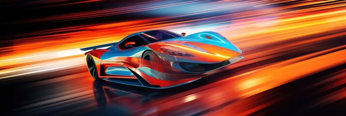 A Dynamic Abstract Car Race Scene, Background Image, Background For Banner, HD