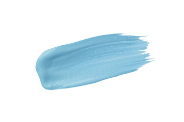 Light blue watercolor background. Artistic hand paint. Isolated on transparent background.