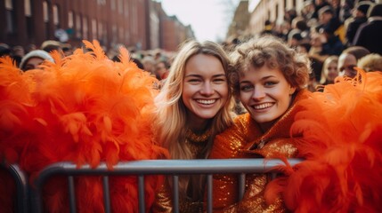 A Time for Unity and National Pride in the Netherlands, King's Day, Koningsdag - obrazy, fototapety, plakaty
