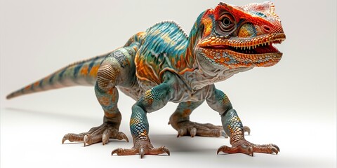 dinosaur model, a captivating prehistoric creature reminiscent of the Jurassic era, embodying...