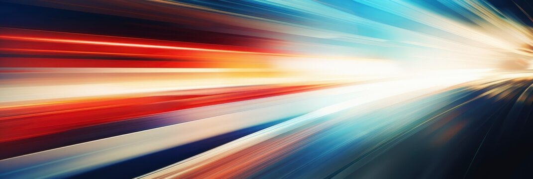 A Dynamic Abstract Of A High-Speed Train, Background Image, Background For Banner, HD