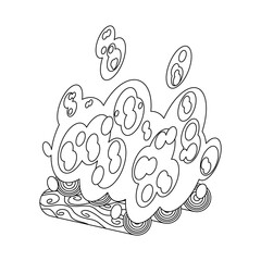 children's educational game. logical tasks. coloring book. fire