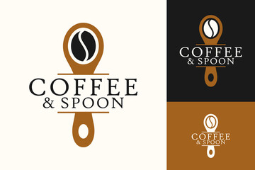 Coffee Spoon Cafe Shop Logo Design