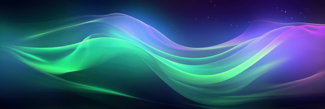 A Magical Aurora Borealis Effect, Background Image, Background For Banner, HD