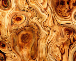Olive Wood Texture Background, Solid Wooden Burr or Burl Pattern