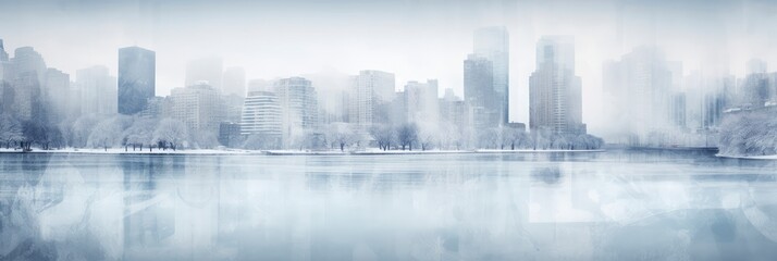 A Serene Abstract Winter Morning, Background Image, Background For Banner, HD