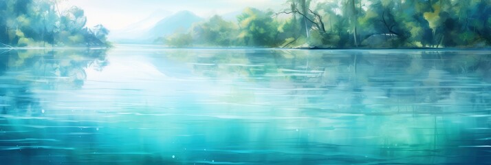 A Tranquil Abstract Lagoon Scene, Background Image, Background For Banner, HD
