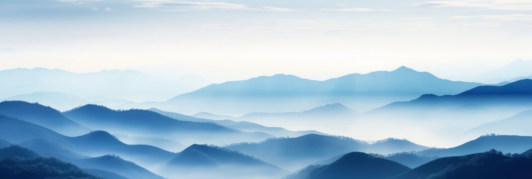 A Tranquil Abstract Of A Misty Mountain, Background Image, Background For Banner, HD