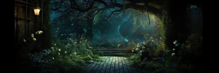 A Tranquil Abstract Of A Secret Garden, Background Image, Background For Banner, HD
