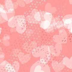 Romantic Pink Heart Seamless Pattern: Valentine's Day Love in Every Stitch