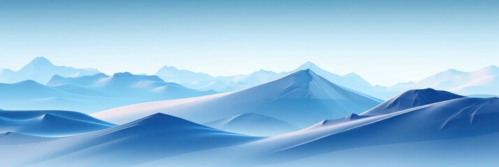 Fototapeta premium A Tranquil Abstract Snowy Mountain Scene, Background Image, Background For Banner, HD