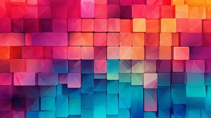 Vibrant abstract background pattern tile square color shapes pattern