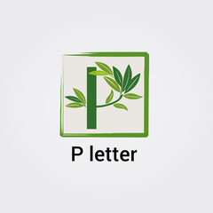 Icone Lettre P pour Design Logos, Symbole, Illustration Pictogramme Monogramme pour Business, Variations Alphabet Isolé Silhouette